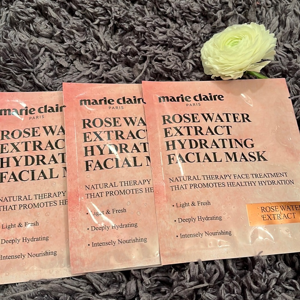 Rose water face masks